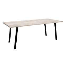 Table à manger rectangulaire 145x55 en bois et métal MYRIAME