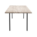 Table à manger rectangulaire 145x55 en bois et métal MYRIAME