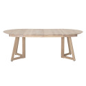 Table à manger ronde 118cm en bois de chêne CLAUDIA