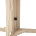 Table à manger ronde 118cm en bois de chêne CLAUDIA