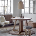 Table à manger ronde 118cm en bois de chêne CLAUDIA