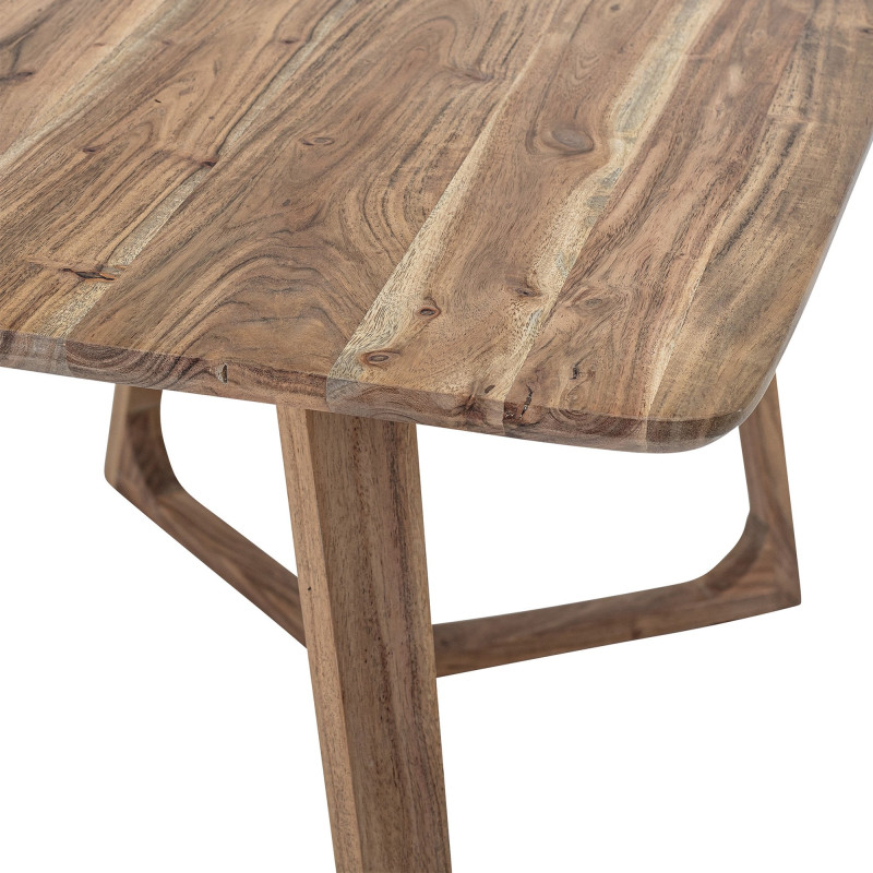 Table à manger rectangulaire en bois d'acacia PAULIA