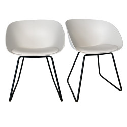 Lot de 2 chaises scandinave-POLA
