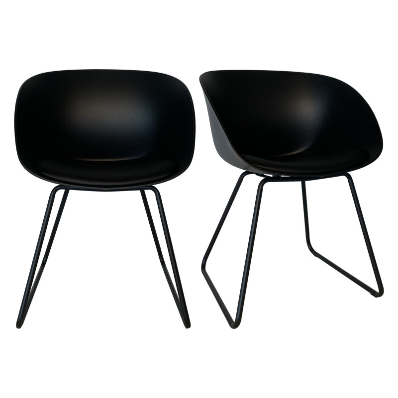 Lot de 2 chaises scandinave-POLA