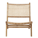 Chaise basse en teck naturel pliable KEILA