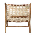 Chaise basse en teck naturel pliable KEILA