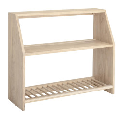 Étagère murale 60x50cm en bois de chêne clair CAROL