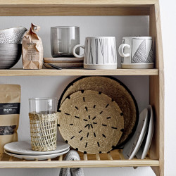 Étagère murale minimaliste en bois naturel CAROL