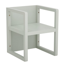 Chaise pour enfant en bois vert MYKOS