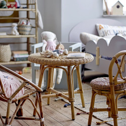 Chaise pour enfant en rotin naturel OFADE