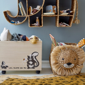 Rangement pour jouets en forme de tête de lion