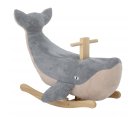 Baleine à bascule pour enfant en tissu et bois MOBY