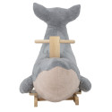 Baleine à bascule pour enfant en tissu et bois MOBY
