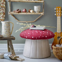 Pouf en tissu pour enfant en forme de champignon - LUE