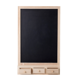Tableau à craie avec tiroirs en bois HIGMA