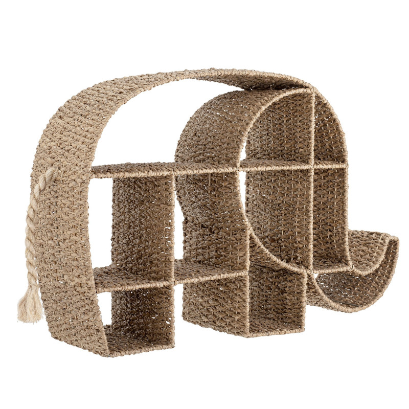 Étagère design en forme d'éléphant en jute ELEPHANTA