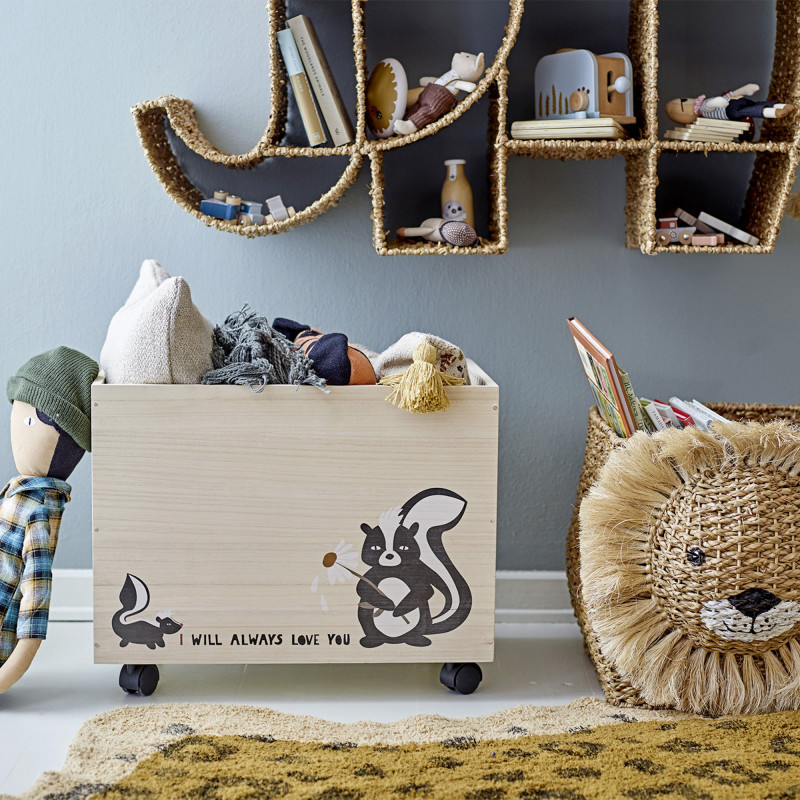 Étagère design en forme d'éléphant en jute ELEPHANTA