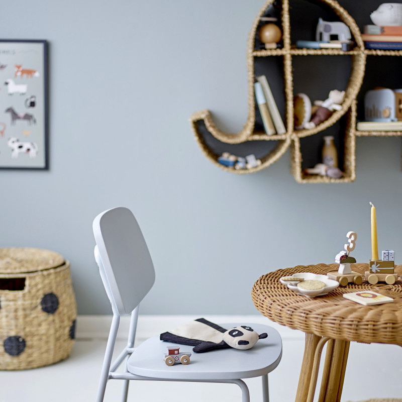 Étagère design en forme d'éléphant en jute ELEPHANTA