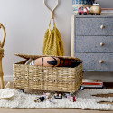 Commode rectangulaire avec motifs fleurs bleues FRIGGA
