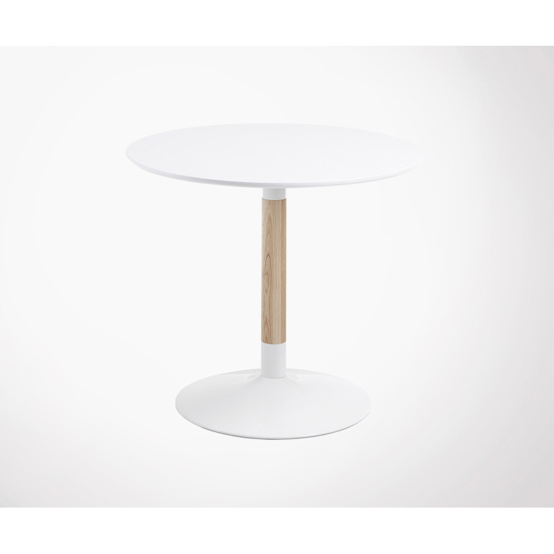 Table bois ronde design moderne TAC - 90cm