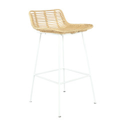 Tabouret de bar moderne en rotin WENGA