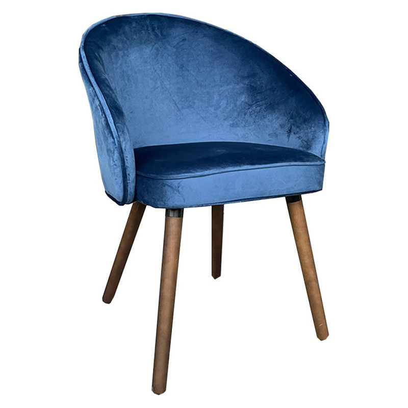 Lot de 2 fauteuils velours-VALDEZ