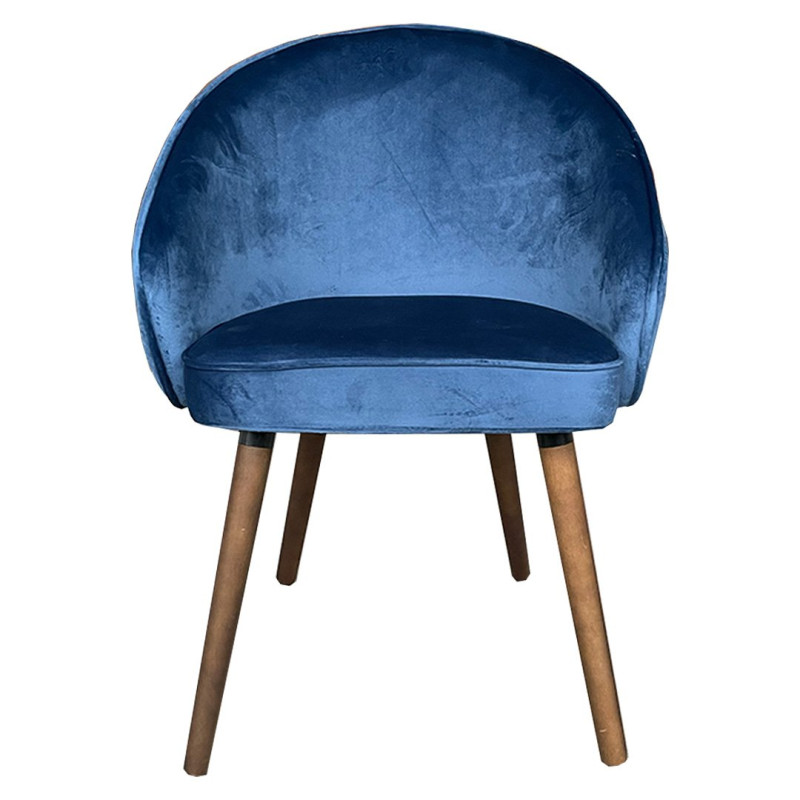 Lot de 2 fauteuils velours-VALDEZ
