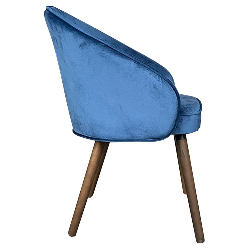 Lot de 2 fauteuils velours-VALDEZ