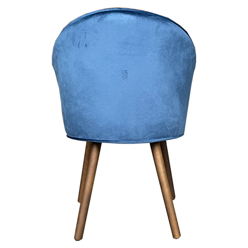 Lot de 2 fauteuils velours-VALDEZ