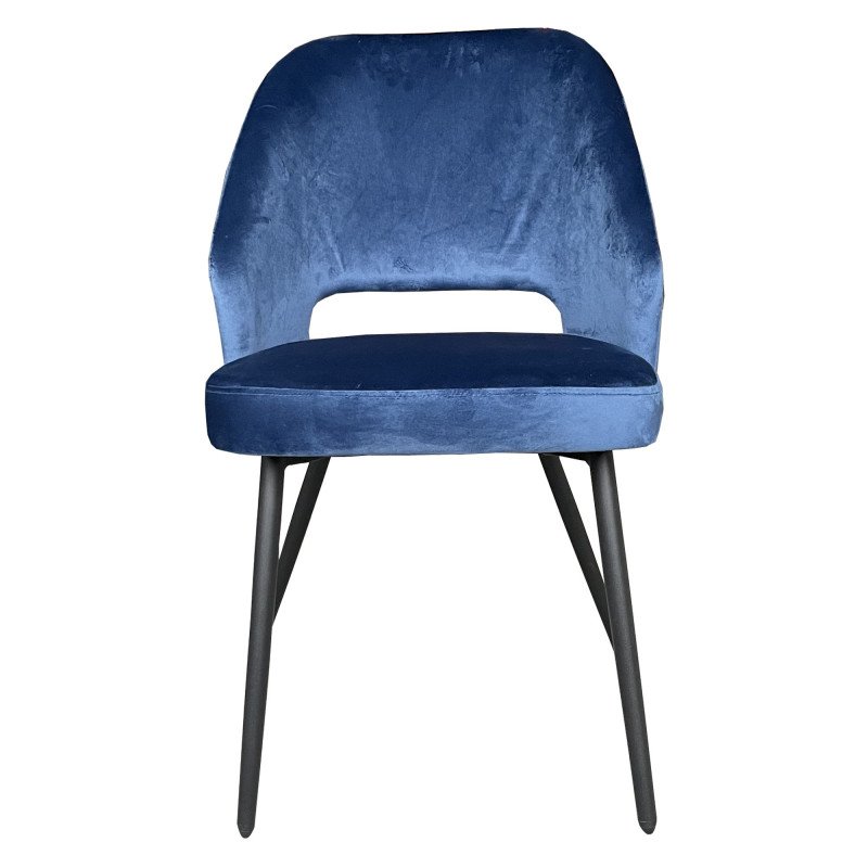 Lot de 2 chaises velours-OLLY