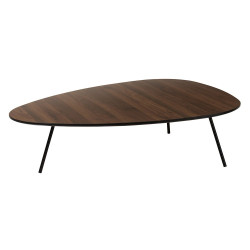 Table basse design bois et métal FARI