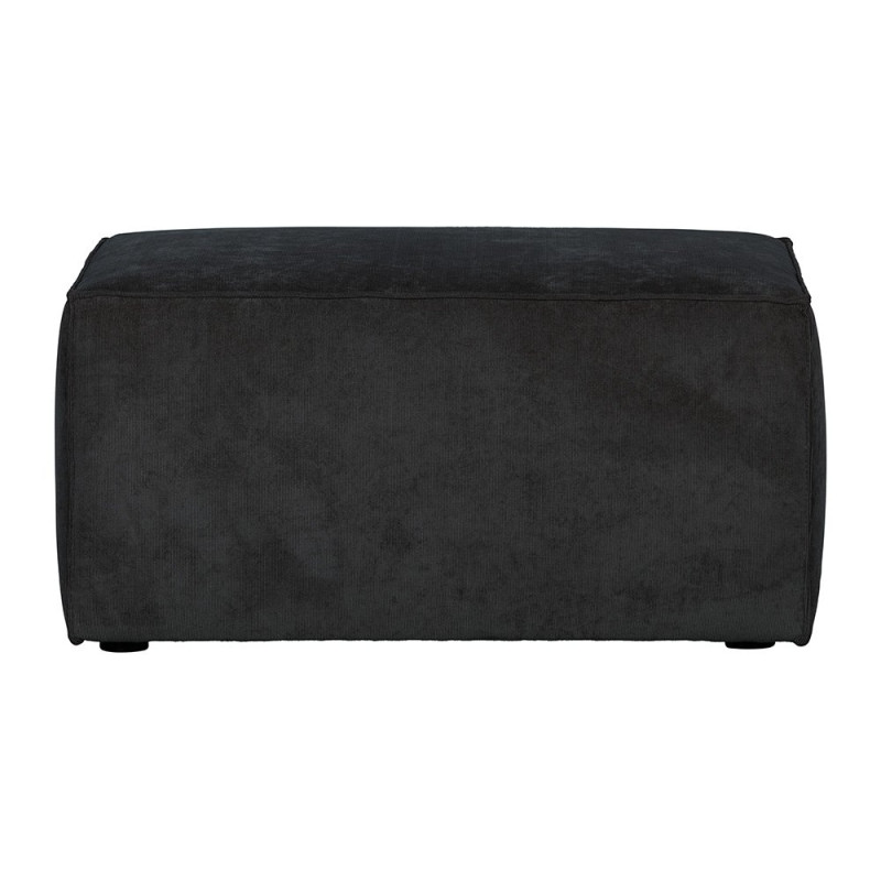Pouf rectangulaire côtelé SIMONE
