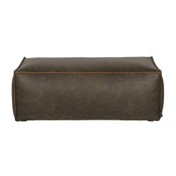 Grand pouf rétro cuir 120x43cm COLORADO