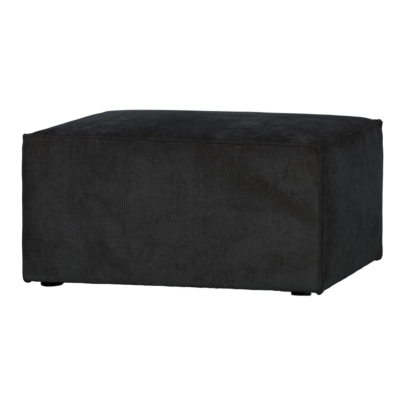 Pouf rectangulaire côtelé SIMONE