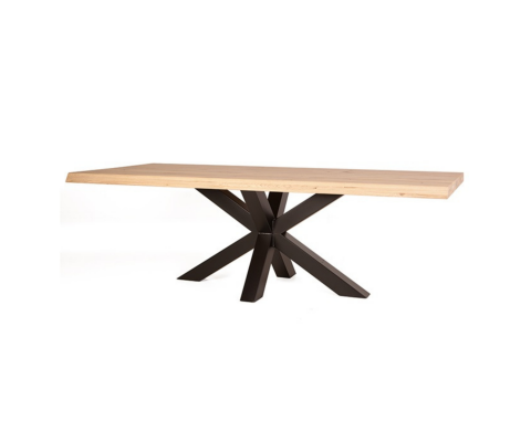 Table rectangulaire 200x100cm en bois et métal
