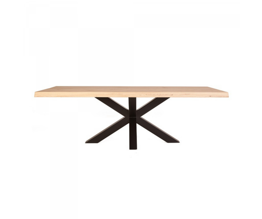 Table rectangulaire 240x100 cm en bois et métal