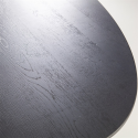 Table ovale 240x110 cm en bois et métal