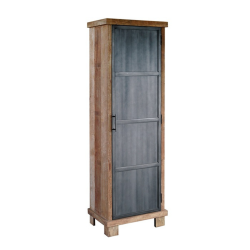 Colonne en bois et métal 3 étagères