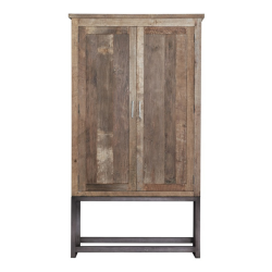 Armoire 240x122 cm en bois et métal