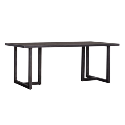 Table rectangulaire 160x90cm noir en bois