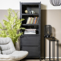 Buffet haut rectangulaire 180x63cm noir en fer