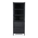 Buffet haut rectangulaire 180x63cm noir en fer