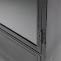 Buffet haut rectangulaire 180x63cm noir en fer
