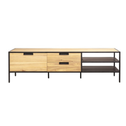 Meuble TV 45x160cm en bois et métal