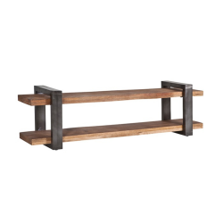 Meuble TV 55x200cm en bois et métal