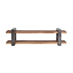 Meuble TV 55x200cm en bois et métal
