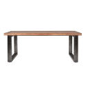 Table à manger 78x160cm en bois et métal