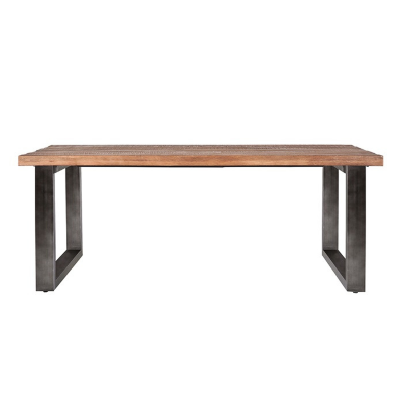 Table à manger 78x160cm en bois et métal