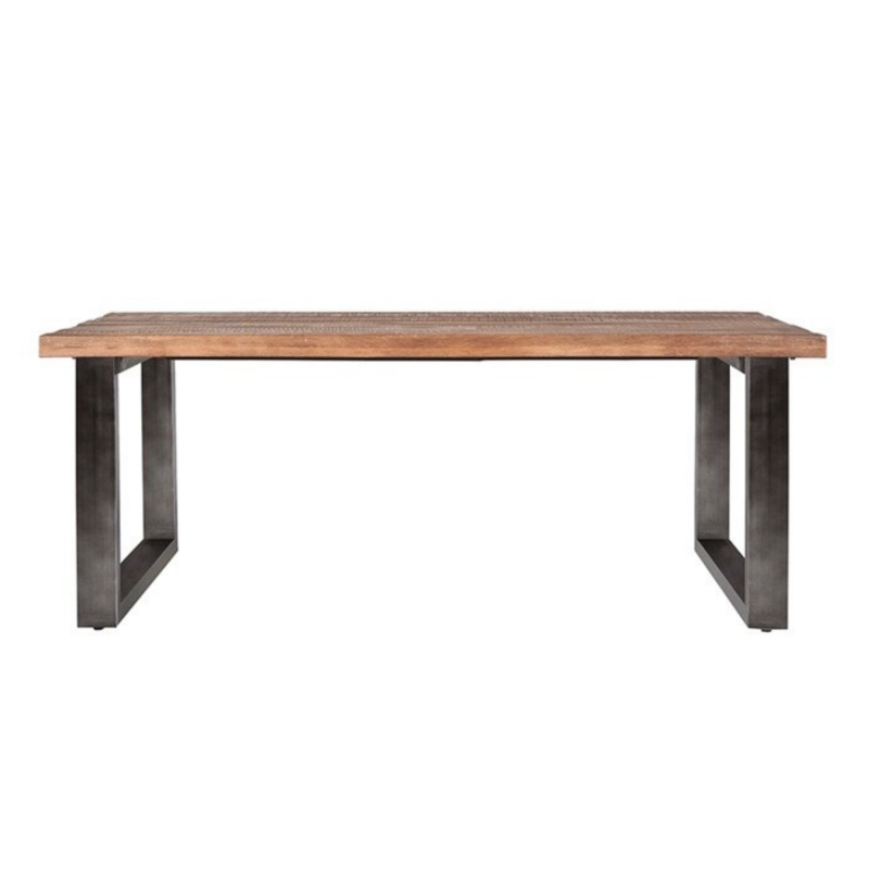 Table à manger 78x240cm en bois et métal