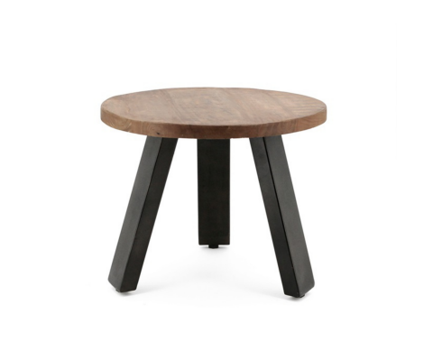 Table d'appoint 40x50cm en bois et métal